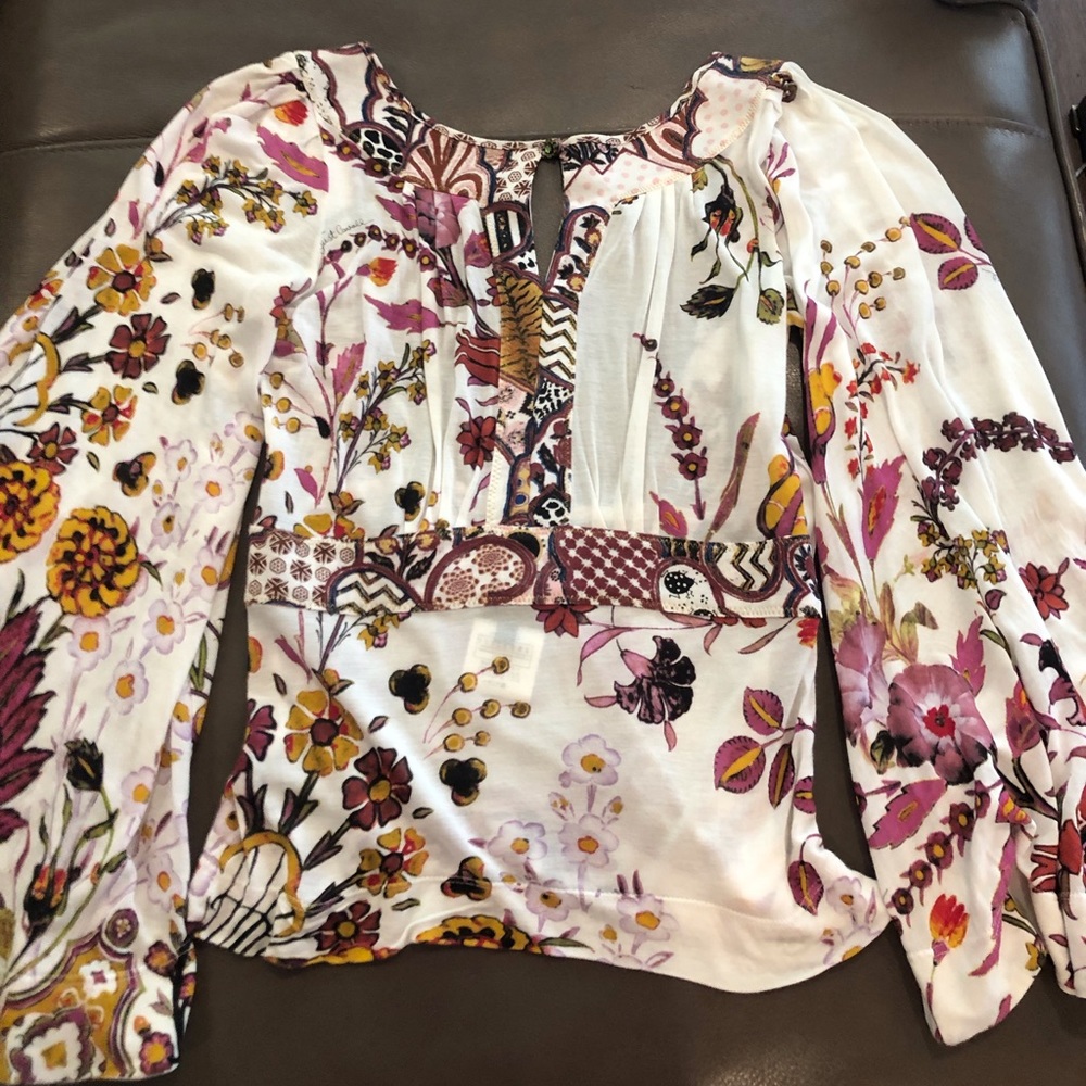 Just Cavalli flowing sleeve backless top sz 42